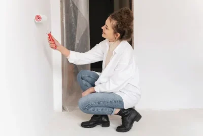 como pintar con esmalte una pared