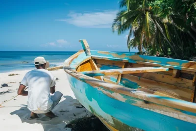 como pintar un barco de madera