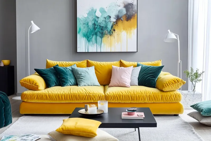 7 colores para combinar con amarillo en tus interiores