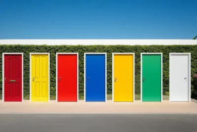 7 ideas de colores para las puertas de tu casa y como pintarlas