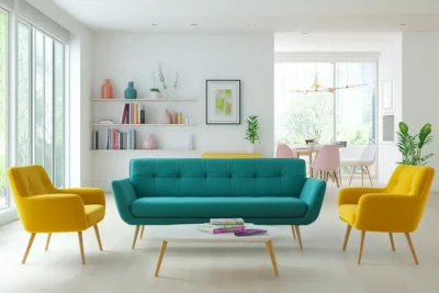 Como incluir muebles de colores en tu decoracion