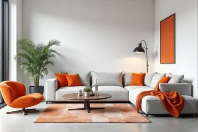 ¿Como combinar color naranja en tu casa