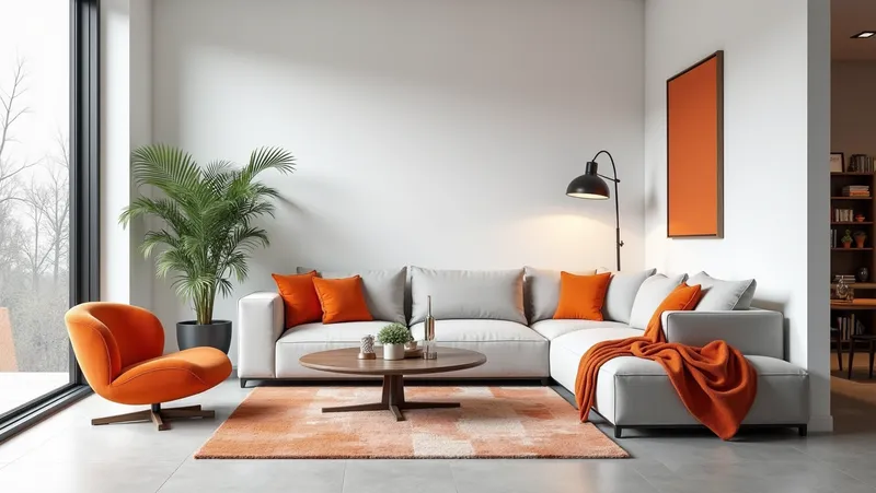 ¿Como combinar color naranja en tu casa